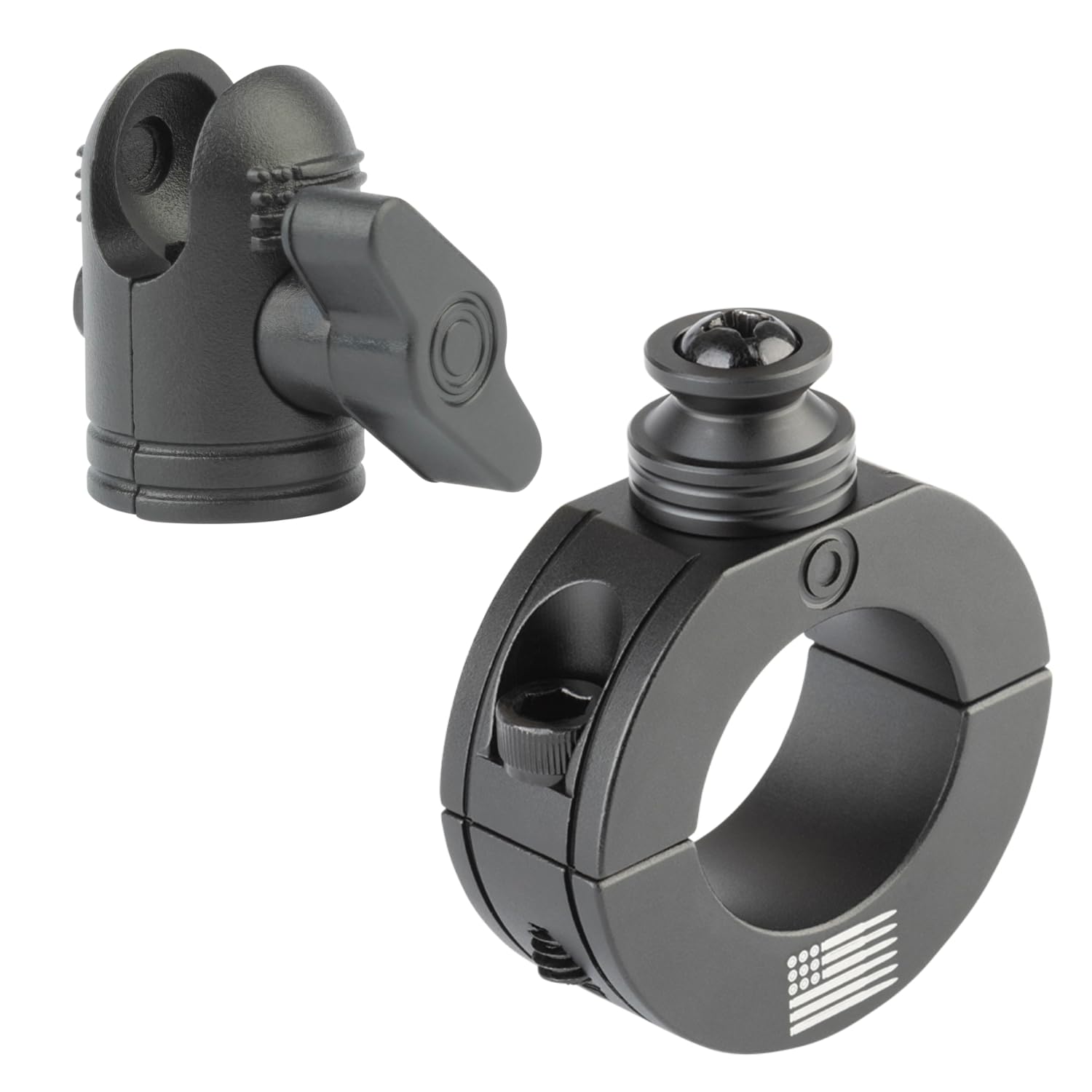 Bulletpoint Aluminum Handlebar Clamp Mount with 20mm Socket End fits 0.875", 1", 1.125" and 1.25" Bar - Image 3