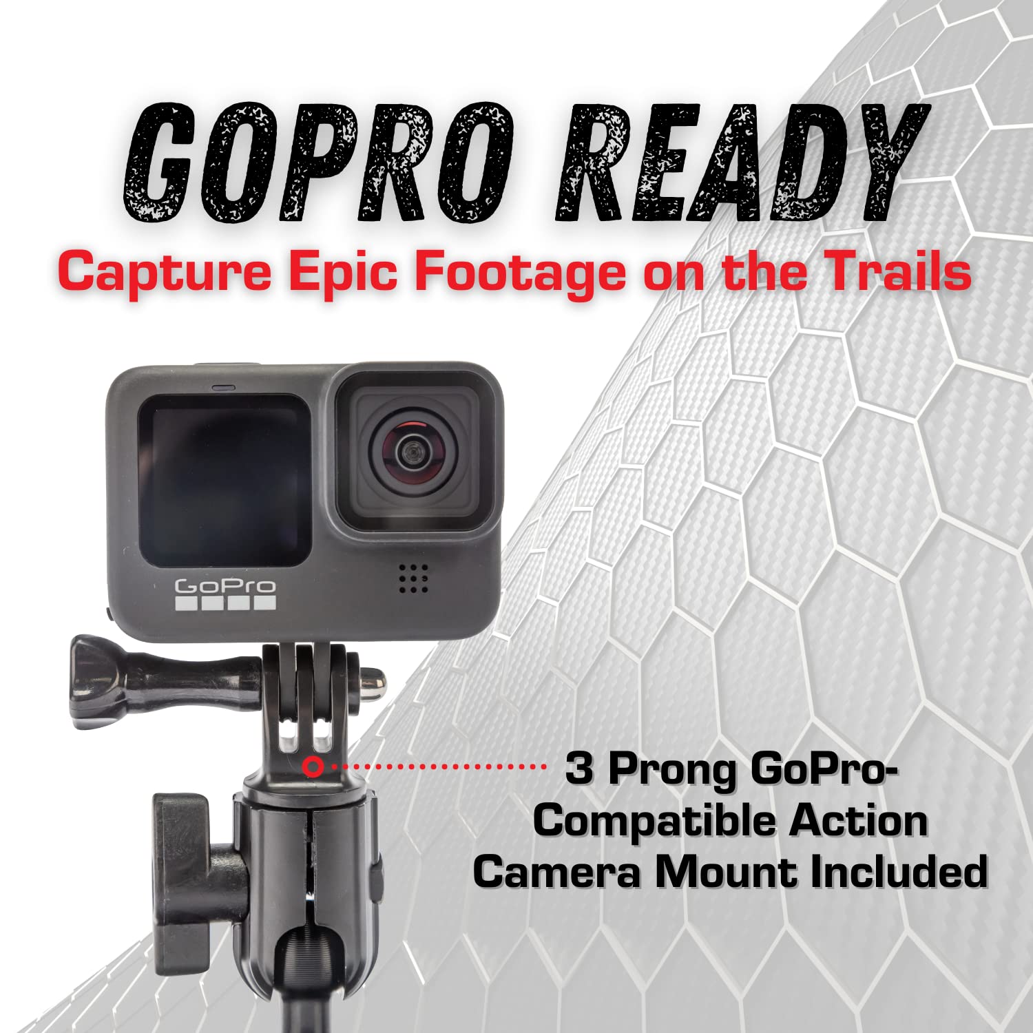 Bulletpoint Dash Mount Cell Phone Holder Compatible with 2018-2023 Jeep Wrangler JL (NOT 4xe) & 2020-2023 Jeep Gladiator 2 Mounts for Action Camera & GPS Compatible with iPhone & Android (Driver Side) - Image 6