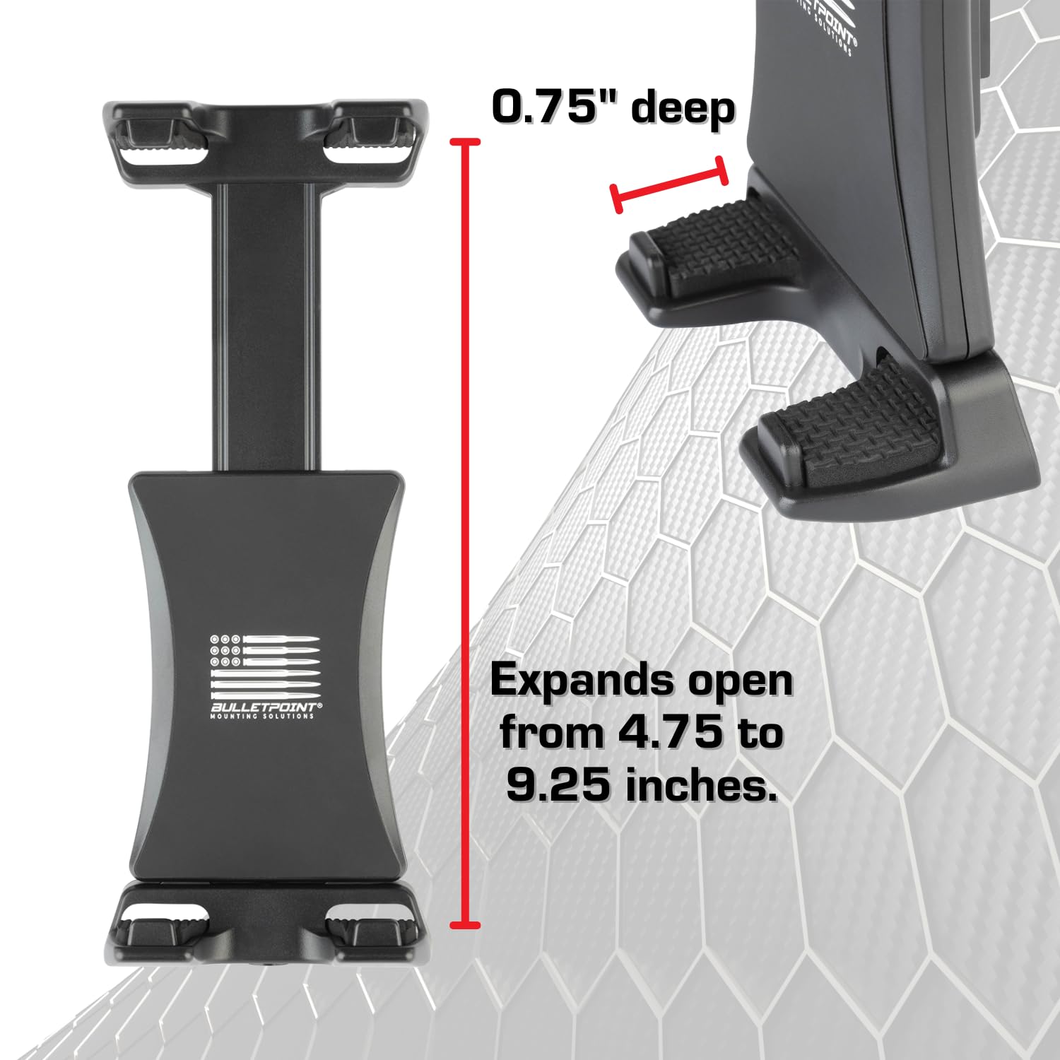 Bulletpoint Dash Mount Cell Phone + Tablet Holder Bundle RAM Truck Compatible (2019+ 1500, 2500, 3500 and TRX) with 20mm Ball Mounts - Compatible with iPhone and Android Smartphones & Tablets - Image 5