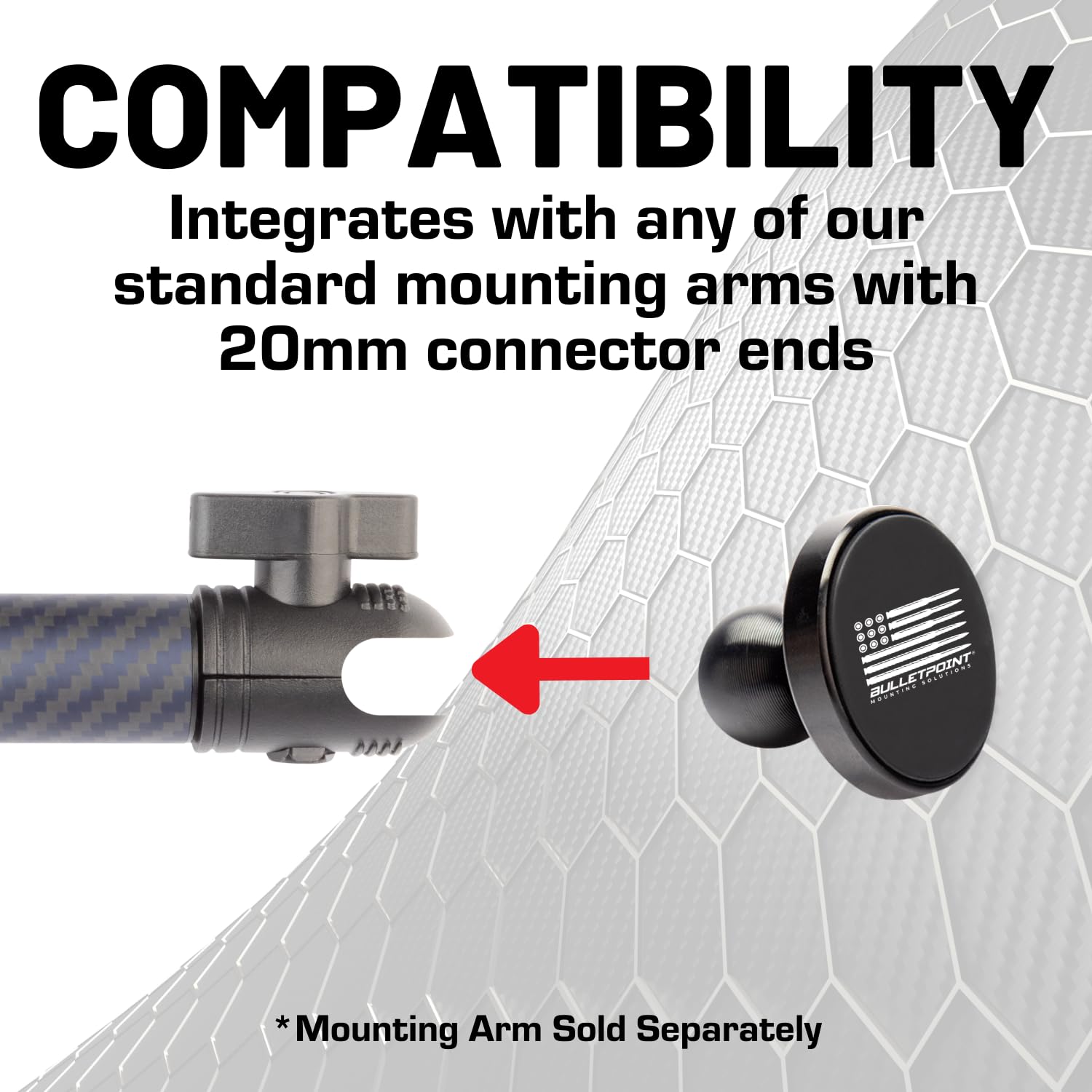 Bulletpoint DiabloM6 Magnetic Cell Phone Mount Compatible with iPhone and Android Smartphones - 20mm Attachment Ball - Metal Plate attaches to Device - Image 6