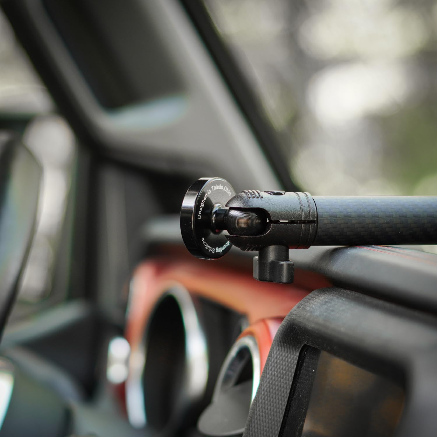 Bulletpoint Magnetic Phone Mount with 7cm Carbon Fiber + Kevlar Mounting Arm for iPhone & Android Smartphones - Fits 20mm Attachment Ball - Image 5