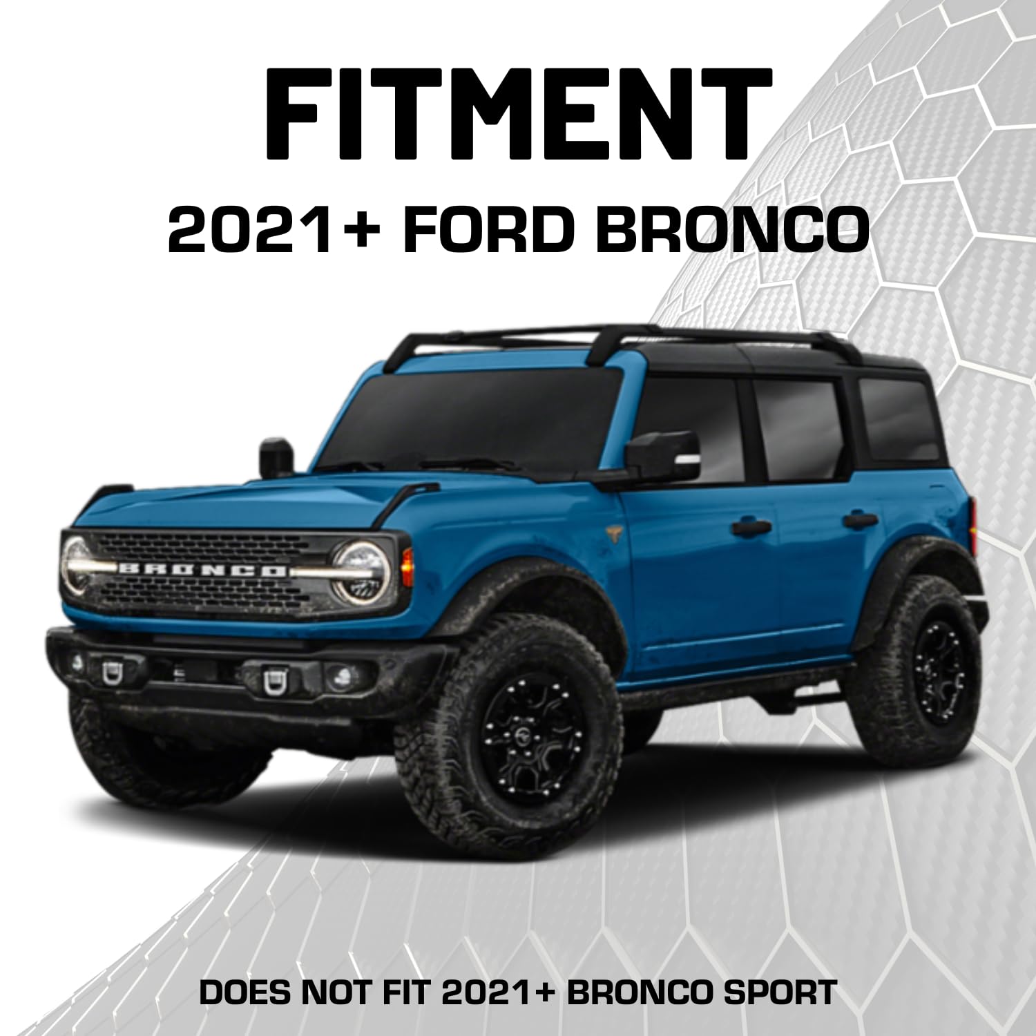 Bulletpoint Metal Bronco Phone Holder Mount + Action Camera Mount Compatible with 2021+ Ford Bronco Holds 3 Devices Replaces Accessory Ready Panel - Image 5