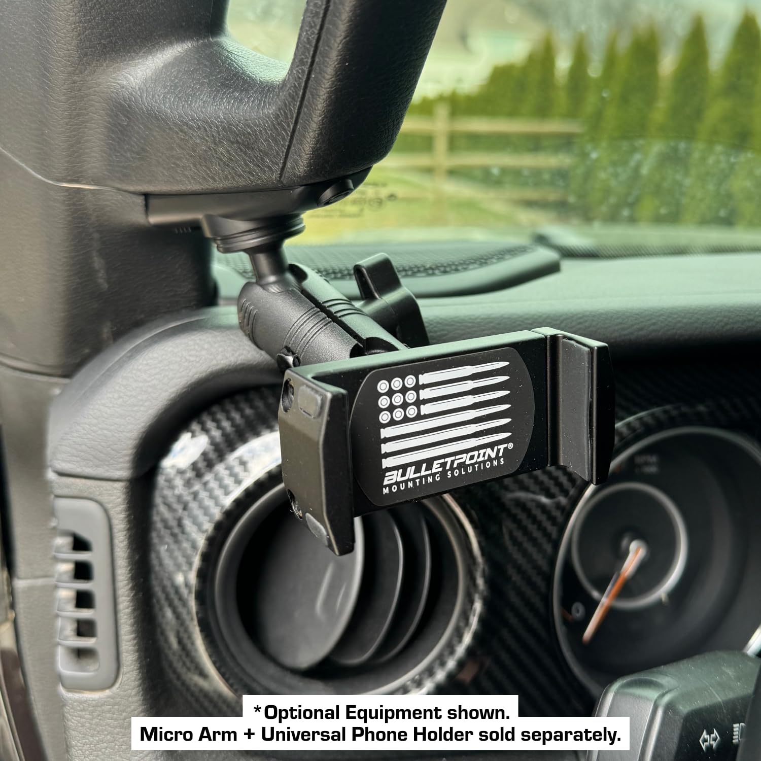 Bulletpoint Mounting Solutions A-Pillar Device Mount with 20mm Ball Compatible with 2018-2023 Jeep Wrangler JL & 2020-2023 Jeep Gladiator - Image 7