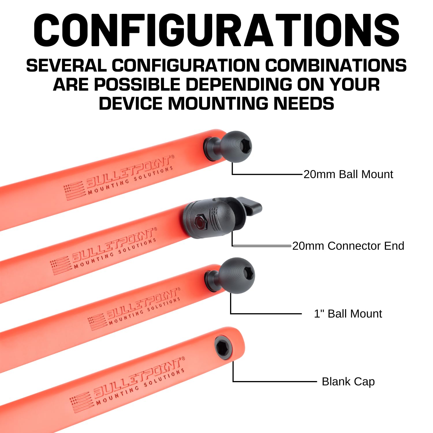 Bulletpoint Mounting Solutions Metal Grab Bar Insert Replacement with 2 Mounting Points Compatible with 2011-2018 Jeep Wrangler JK (Red) - Image 5