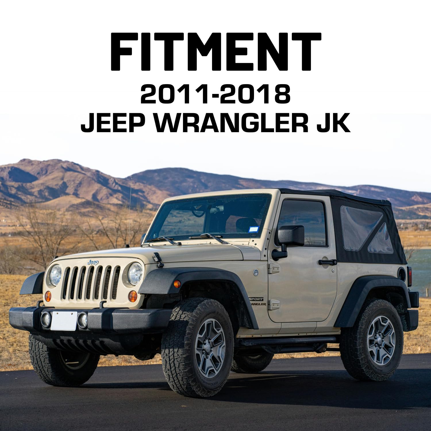 Bulletpoint Mounting Solutions Metal Grab Bar Insert Replacement with 2 Mounting Points Compatible with 2011-2018 Jeep Wrangler JK (Red) - Image 6