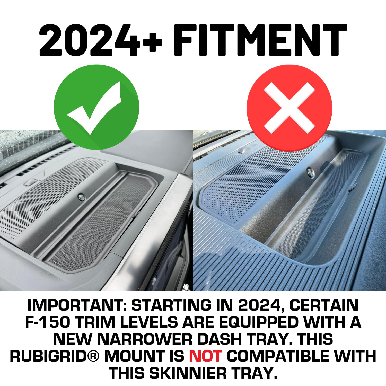 Bulletpoint Mounting Solutions RubiGrid Metal Dash Mount Phone Holder Compatible with 2021-2025 Ford F-150 and 2021-2023 Ford Raptor (Spring-Loaded) - Image 8