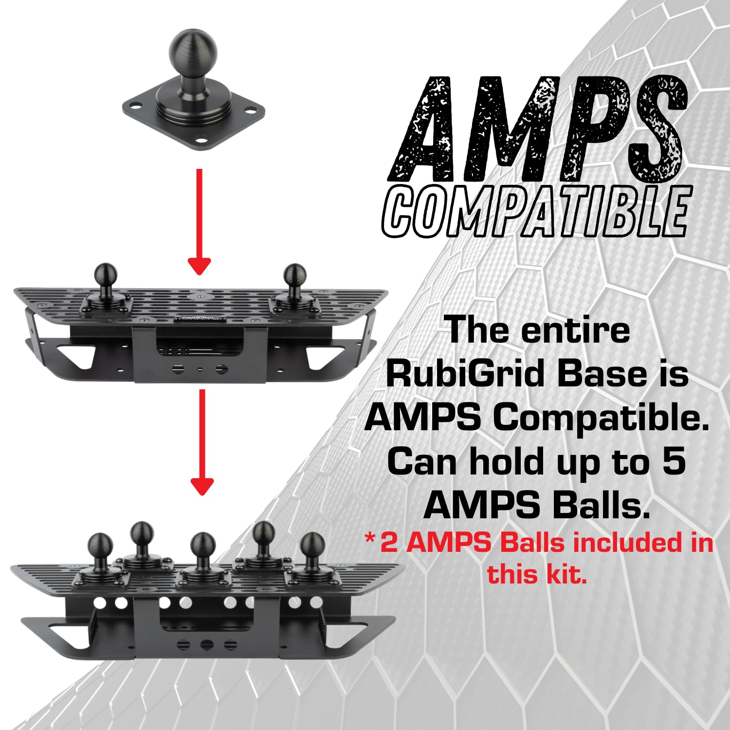 Bulletpoint RubiGrid Dash Mount Platform 2 Phone Holders Bundle Compatible with 2019+ Chevrolet Silverado & GMC Sierra Multi-Device Mount - Image 9