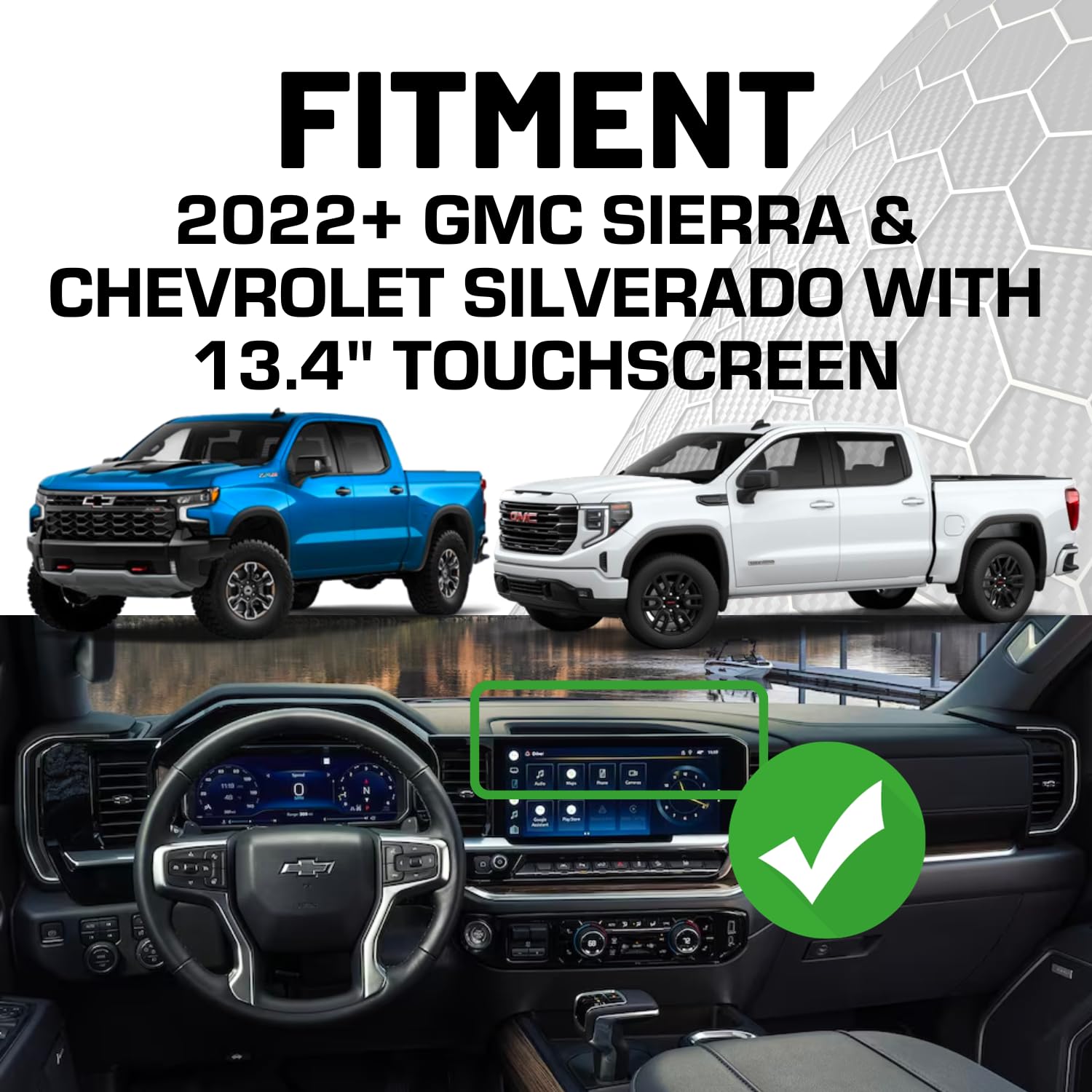 Bulletpoint RubiGrid Metal Dash Mount Phone Holder Compatible with 2022+ Chevrolet Silverado & GMC Sierra - Image 3